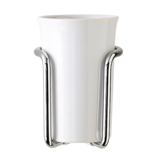 Richmond Wall Mounted Ceramic Tumbler With Holder VIEW PRODUCT Richmond Wall Mounted Ceramic Tumbler With Holder